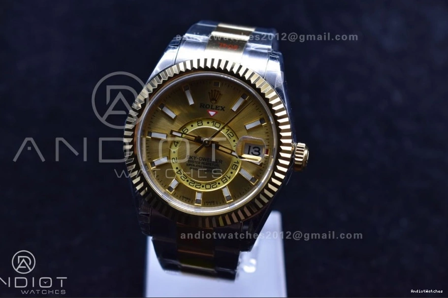 A23J YG Durable Noob Bracelet YG 1120 SS Dial Edition on Skydweller YG Best SS 0511
